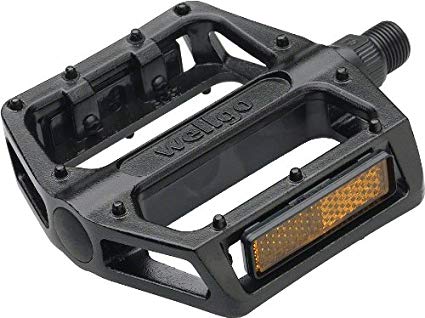 PEDALS, ALLOY, BMX 1/2"axle, BLACK