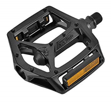 PEDALS 9/16" BMX, Alloy, 2DU Bearing, BLACK