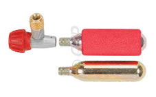 Co2 INFLATOR KIT with 2 x 16g Threaded Cartridges, Precision Body with Air Control Knob, Insulator Sleeve, AV & FV