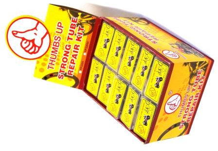 PUNCTURE REPAIR KIT - BULK Glueless Patch Kit(Display Box 50) each kit contains qty6 adhesive 25mm round patches