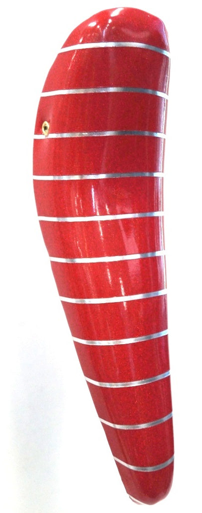 SADDLE Banana, for 20" High Riser, RED w/SPARKLES & Silver Stripe