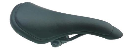 SADDLE BMX, 120mm x 265mm, Vinyl Top, EndZone, BLACK, Quality Velo manufactured product