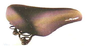 Saddle, Ladies, Emerald Top, Double Density with comfort Coil Spring Base, 270 x 180mm BLACK