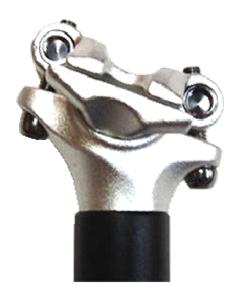 SeatPost, MICRO ADJUST Dual , 27.2 x 400mm, Zero Offset, Alloy BLACK