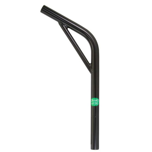 `A NEW ITEM - SEATPOST LAYBACK W/SUPPORT   25.4MM X 400MM CR-MO - BLACK