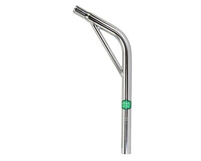 `A NEW ITEM - SEATPOST LAYBACK W/SUPPORT   25.4MM X 400MM CR-MO - CHROME
