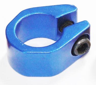 Seat clamp "Tuff Neck style" BLUE -- (I.D. 25.4)