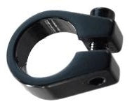 SEAT POST CLAMP 25.4 Alloy with Lip, BLACK