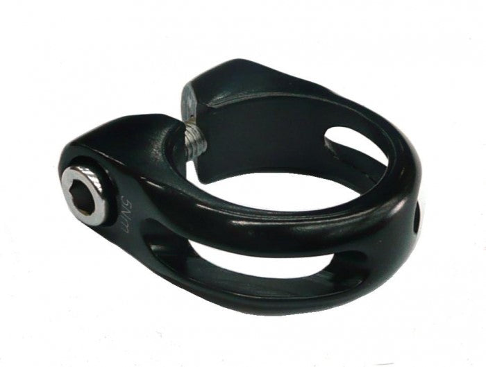 SEAT POST CLAMP 28.6 Alloy with Lip, BLACK