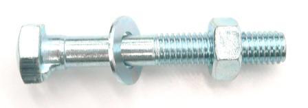 BOLT M8, 55mm, with Washer & Nut, Steel (Sold Individually)