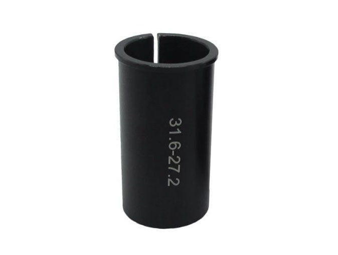 Seatpost sleeve or shim, Alloy, for 27.2mm post to fit 31.6mm L;60mm BLACK