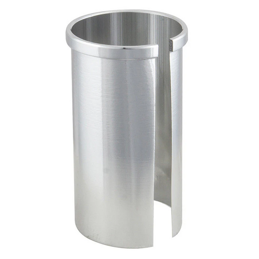`A NEW ITEM - Seatpost sleeve or shim, for 22.2mm post to fit 25.4mm L;40mm SILVER