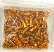 NIPPLES 14g Alloy, 12mm GOLD (Individual)