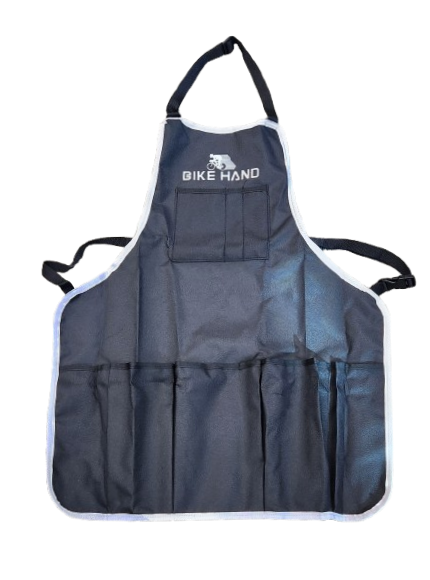 Workshop apron, 5 pouches for tools, also a pen pouch, fully adjustable apron