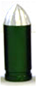 BULLET VALVE CAP, GREEN, A/V, Sold individually (American/Schrader thread)