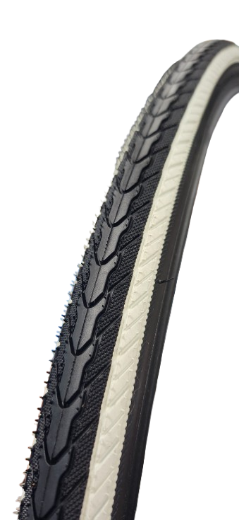 TYRE 700 x 32C COMMUTER Tread, (32-622) Black/white tyre