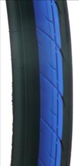 TYRE 700 x 25C BLACK/BLUE , Wire bead 30TPI, Taiwan premium tyre (25-622)