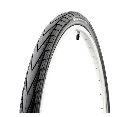 Tyre, EBIKE ready, "EVOLVE" BLACK 700 x 47C, 3mm internal additional puncture protection, w/reflective tape, wire bead, Premium TYRE, Made in Taiwan (47-622)