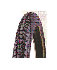 TYRE 27 x 1.1/4 BLACK Block Tread, standard wall 75 psi (32-630)