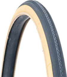 TYRE 27 x 1" BLACK w GUM WALL, Speed tread (25-630)