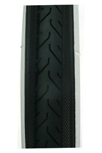 TYRE 700 x 25C BLACK with WHITE wall (25-622)