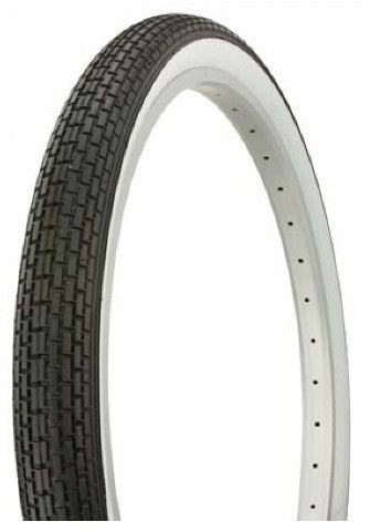 TYRE 20 x 1.75 BLACK with WHITE WALLS (47-406)