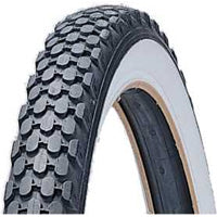 TYRE 20 x 2.125 BLACK with WHITE WALL (57-406)