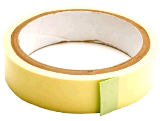 Rim Tape for TUBELESS Rims, Width 17mm x 0.12mm x Length 10Metres, Yellow, Universal