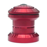 Ahead set, alloy, 1-1/8, threadless, sealed bearing, alloy top cap, RED
