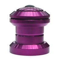 Ahead set, alloy, 1-1/8, threadless, sealed bearing, alloy top cap, PURPLE