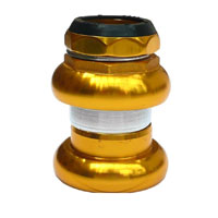 Head set,alloy,1-1/8 x 26T, 25.4x34x30mm, threaded, water seal, NO LOGO, anodised GOLD