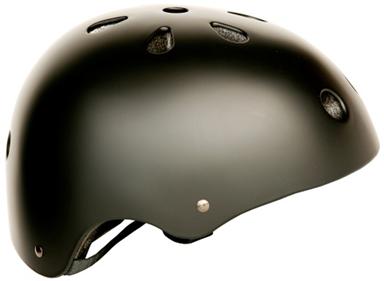 BMX HELMET - MATT BLACK, Australian Standards Approved - Size 55 to 58cm, SMALL / MEDIUM