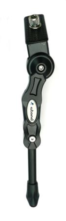KICKSTAND 24-28 Centre Mount, Alloy BLACK, Heavy Duty, suitable for E-bike, Adjustable