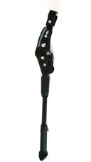 KICKSTAND 24-28 Adjustable, Seat/Chain Stay Mount, Alloy BLACK, Disc brake compatible,