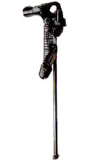 KICKSTAND - 26" - Rear Axle Mount - Steel - BLACK