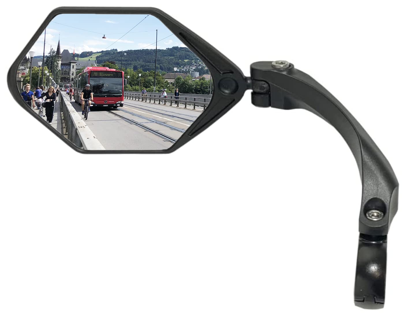 Mirror, for DIA 21-26mm H/Bar, for Left Hand side only, 109mm wide, 86mm height