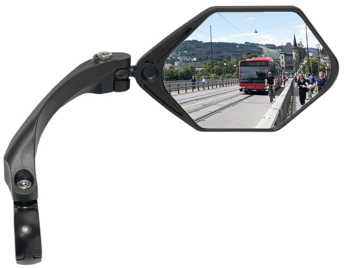 Mirror, for DIA 21-26mm H/Bar, for Right Hand side only, 109mm wide, 86mm height