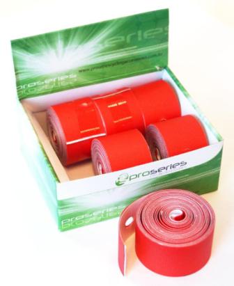 Rim Tape, Cloth, 25mm, Adhesive Backed, RED (Box 6)