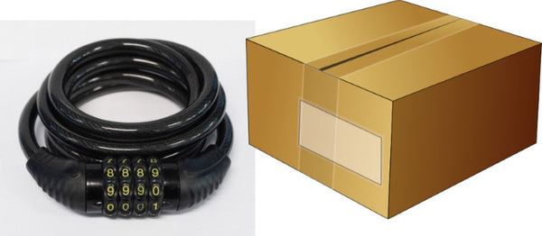 CABLE LOCK Combination 10mm x1800mm / 72'' , Box qty of 12