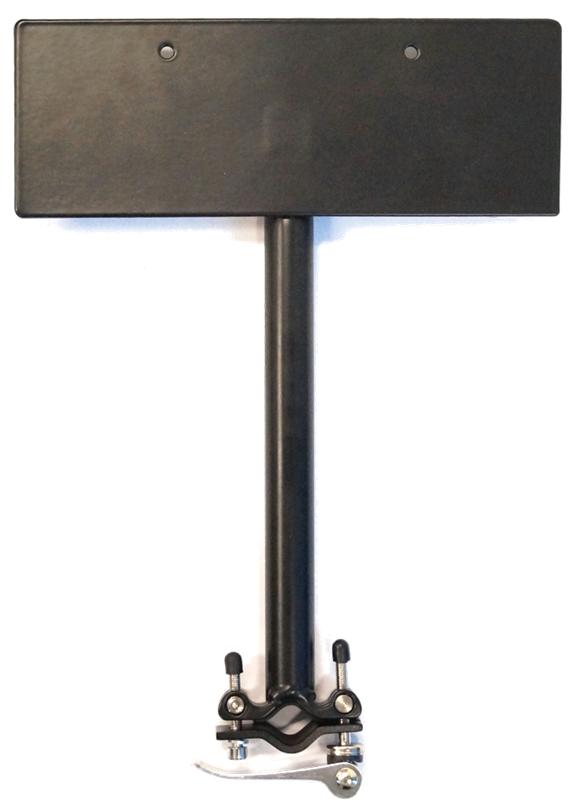NUMBER PLATE HOLDER - Universal, For Vehicle Mounted Bicycle Carriers, Multi Fit Q/R Bracket (avoid getting a fine for having your number plate obscured)