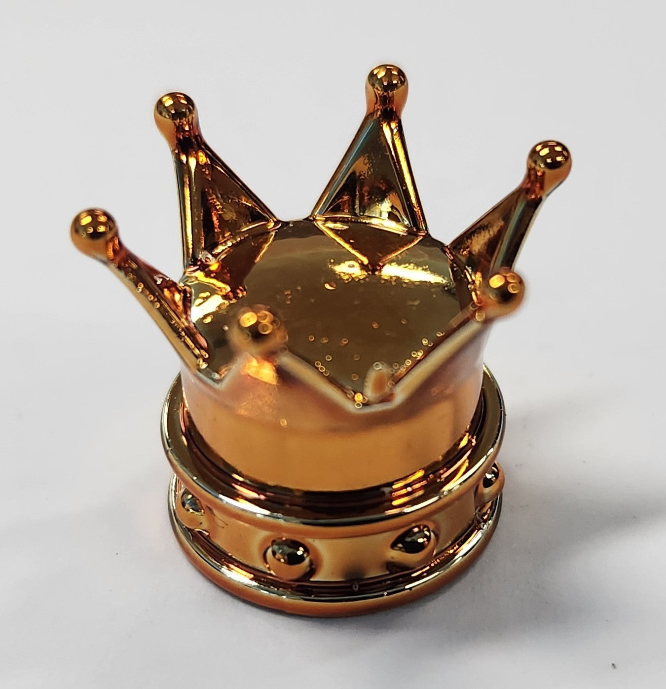 Valve Cap ORANGE Crown, A/V (Sold Individually)