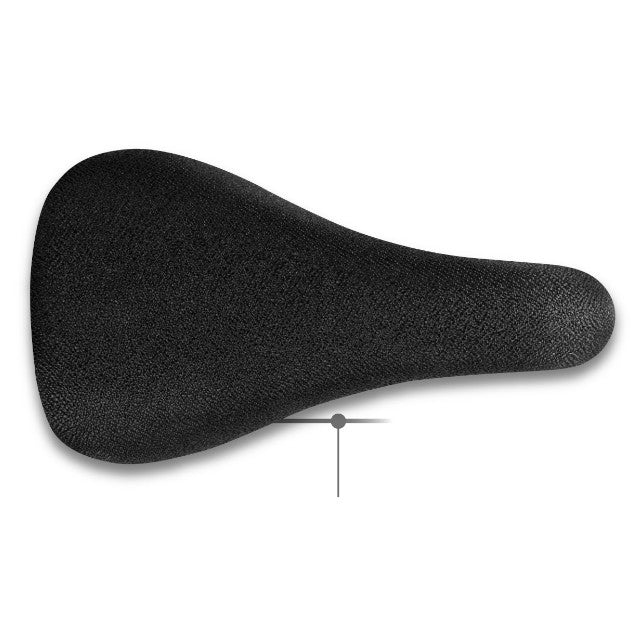 Saddle, JUNIOR vinyl top, plain black color, w/dia.25.4mm x 200mm black seat post. L:210 W:122mm , Quality DDK product made in Taiwan