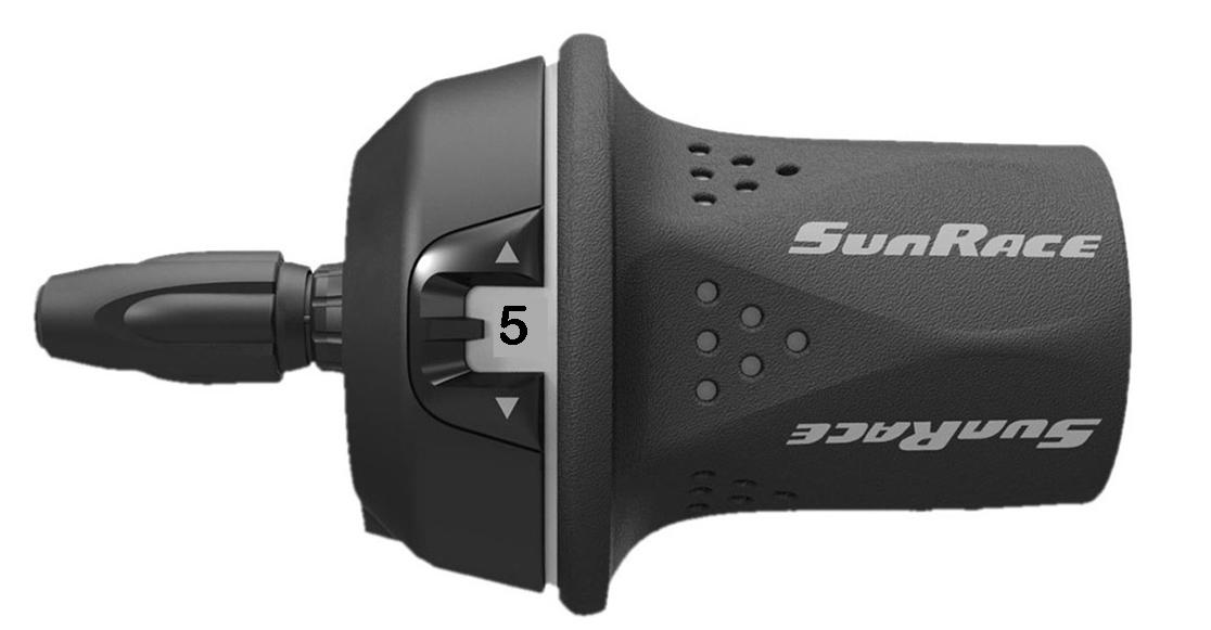 Twist shift w/inner wire, set 5 speed , right side only L 1850mm