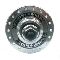 HUB Front, Nutted, Sealed, Track, Sturmey Archer alloy silver M9 36H, HBT30-F, With 2 x Track Nuts