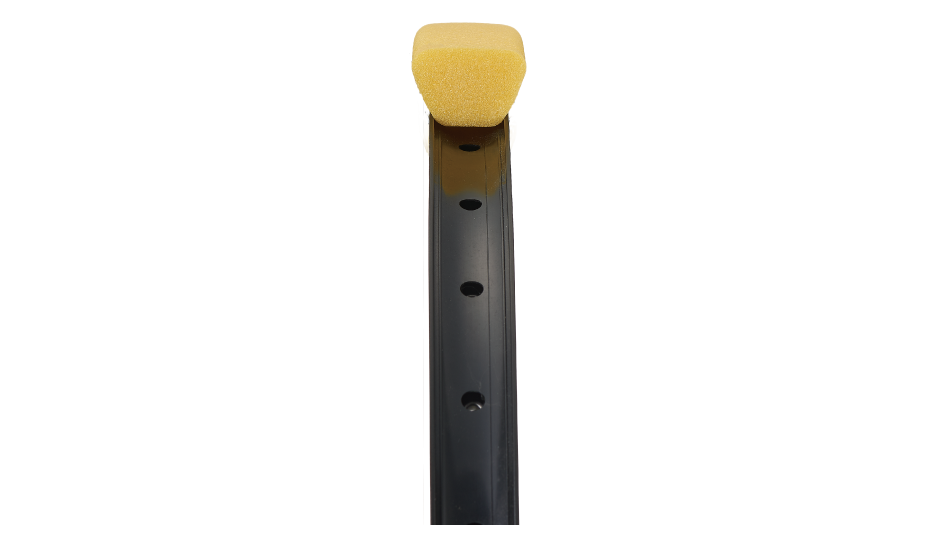 RIM PROTECTION INSERTS - size:M for 2.3"-2.5" tire + 40mm long alloy tubeless valve