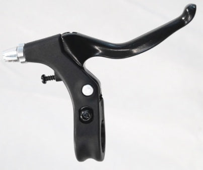 Brake Lever, 2 Finger Type (Sold In Pairs), V-Brake, Alloy lever, resin body, All BLACK