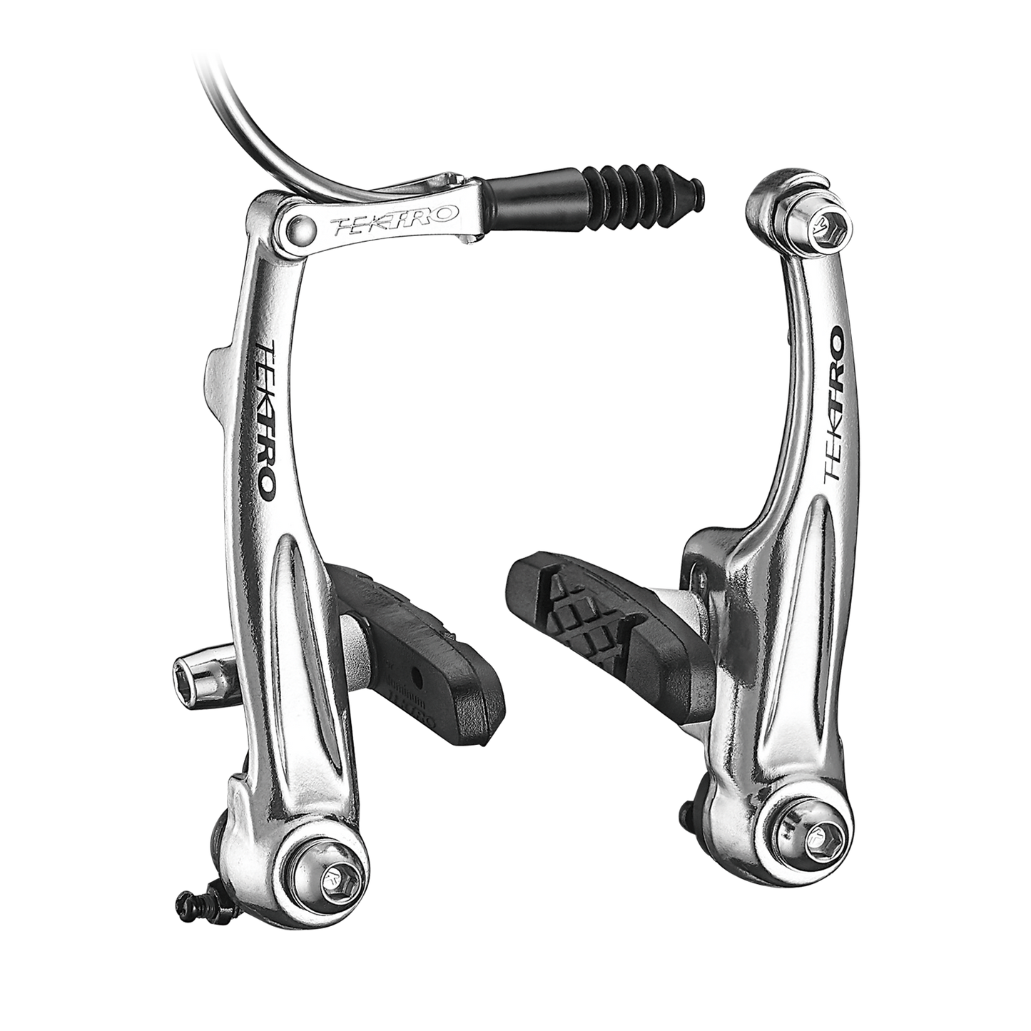 BRAKE Tektro V Brake, 102mm Arms, Forged Alloy Arms, SILVER (for one wheel) Available in Black see 8170B