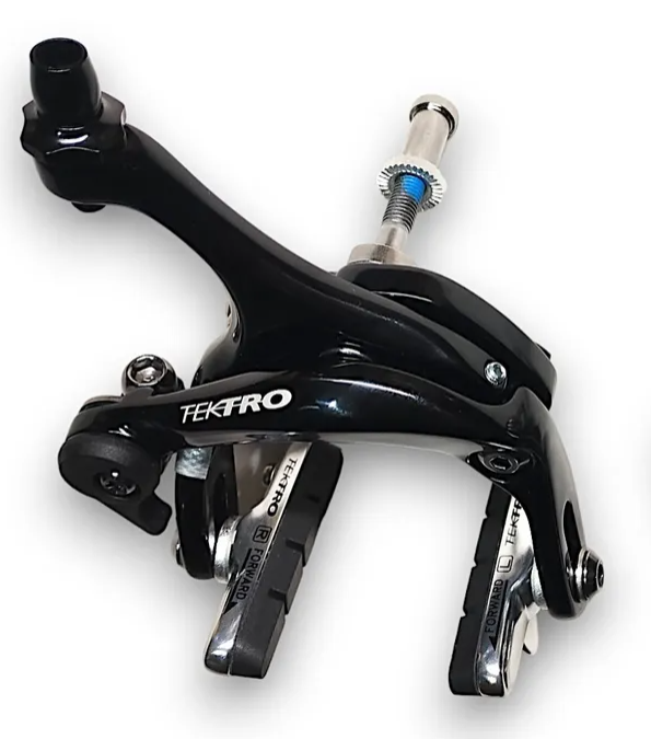A NEW ITEM - BRAKE - Caliper Road Brake, 39-51mm Reach, Dual Pivot, Alloy, Q/R, Recessed, BLACK (Rear Only) Quality TEKTRO product