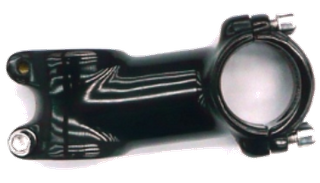 Ahead Stem - 80mm Ext, 7 Degree, 28.6mm Dia., 31.8mm BB, Polish Black