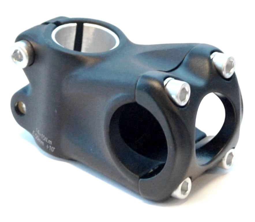 Ahead Stem - 50mm Ext, 0 Degree, 28.6mm Dia., 31.8mm BB, Black - includes shim to suit 25.4mm steerer